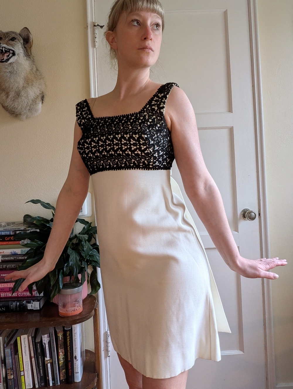 Vintage 60s Minidress With Black Lace